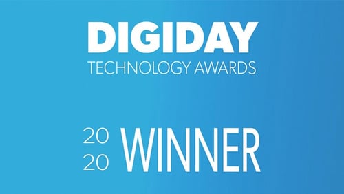 Digiday Tech Awards 2020 name Mirriad Best Native Advertising Platform