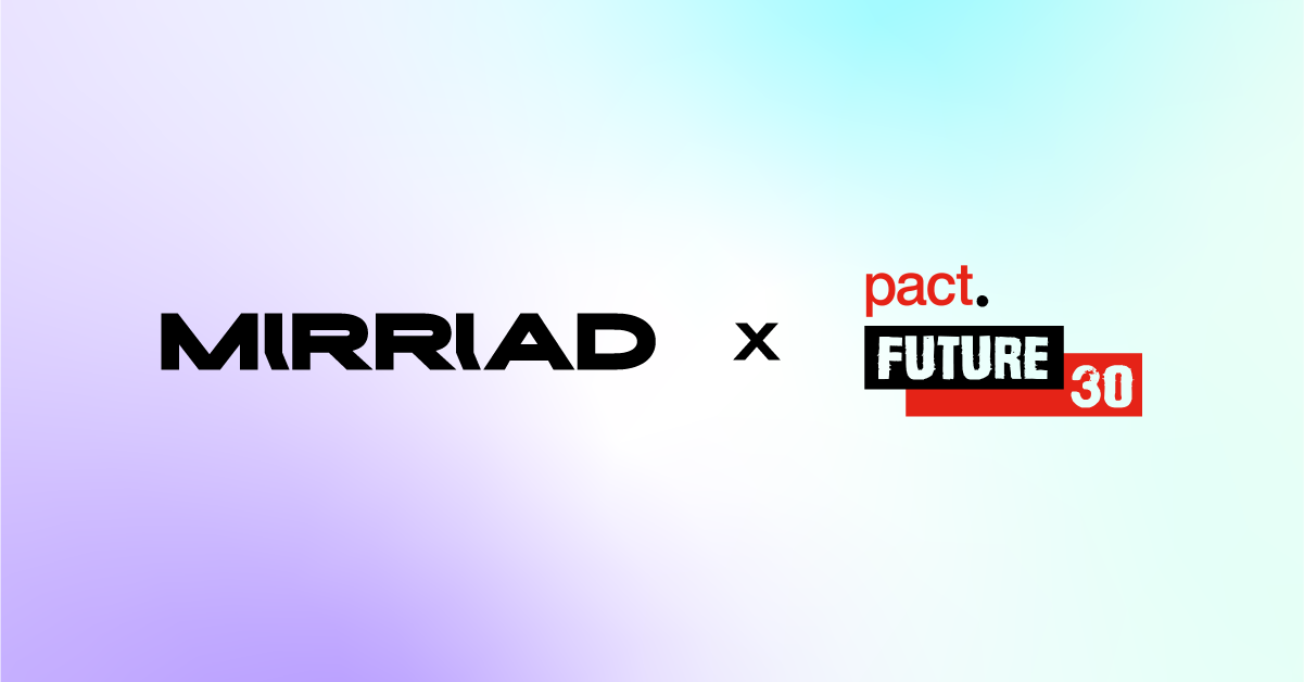 Mirriad partners with Pact’s Future 30 to support emerging talent in the industry